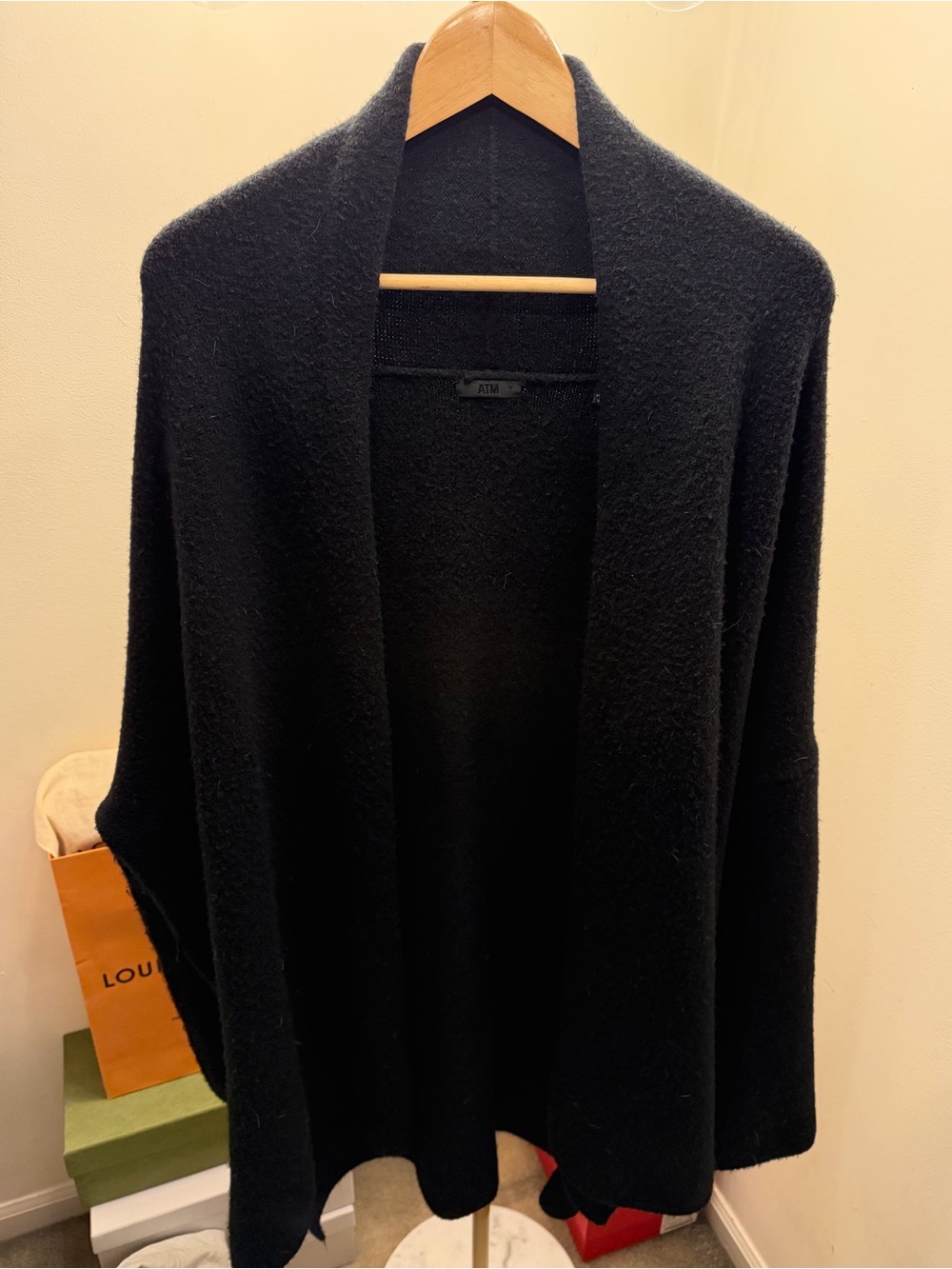 ATM Cardigan Jacket in Black